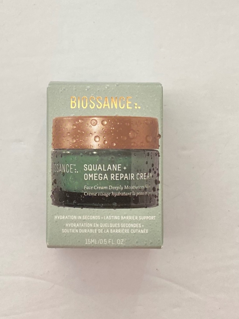 New Biossance Mini Omega Repair Deep Hydration Moisturizer + Squalane - Picture 6 of 9